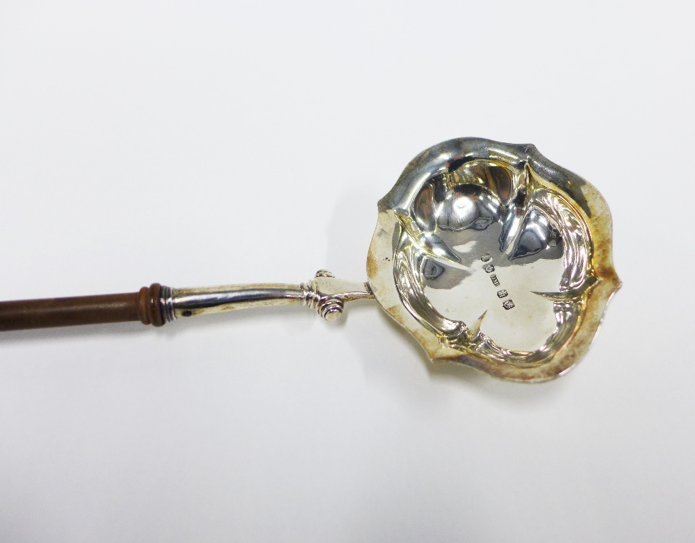 George III silver punch ladle John Mackay, Edinburgh, 1761, 39cm long - Image 5 of 5