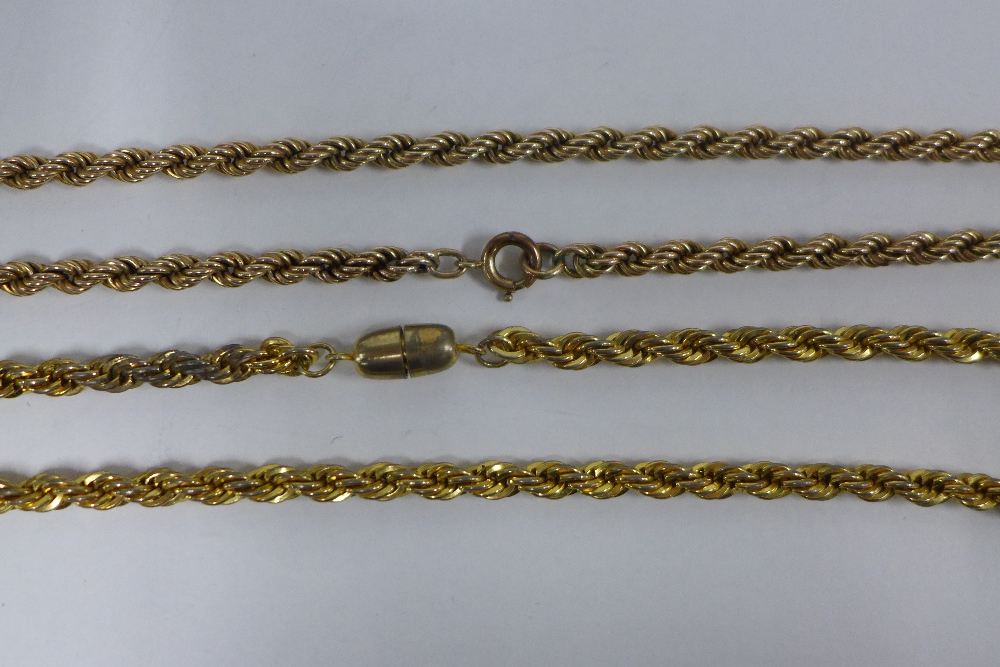 Various pocket watch parts, tiepin and two gold plated chains, etc (a lot) - Image 2 of 3