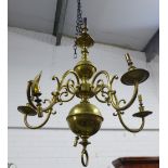 Dutch style brass light fitting
