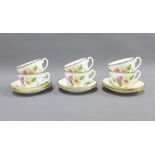 Set of six Radford China cups and saucers (12)