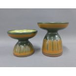 Two Porta studio pottery dishes, largest 15cm (2)