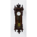 Vienna style wall clock, 43 x 138 x 20cm