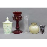 Collection of late 19th and early 20th century glass (5)