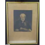 Admiral Sir Edmund Nagel KCB, framed print, size overall 42 x 50cm