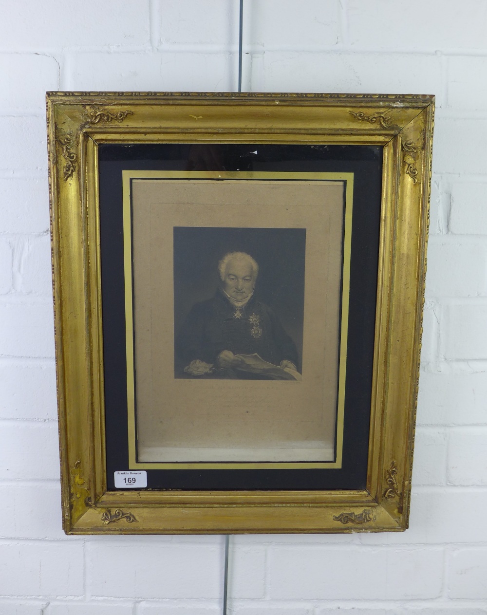 Admiral Sir Edmund Nagel KCB, framed print, size overall 42 x 50cm - Image 2 of 3