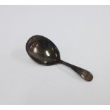 Georgian silver caddy spoon, c.1797, 9cm long