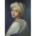 After Guido Reni, an oil on canvas of Beatrice Cenci, apparently unsigned, in an ornate gilt