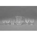 Suite of Stuart Crystal stemware, drinking glasses and a water jug, (56)