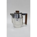Art Deco silver plated coffee pot, 18cm high