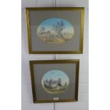 E. Wade, a companion pair of 19th century mixed media to include Kenilworth Castle, both signed in