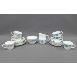 Wedgwood Clemintine pattern bone china coffee set