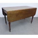 Victorian mahogany Pembroke table, 119 x 72cm