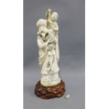 Early 20th century Japanese ivory okimono (a/f) approx 25cm