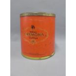 Vintage Wilkins Cremona Toffee tin and cover, 28cm high