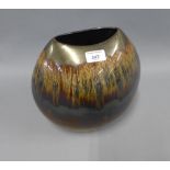 Contemporary Poole pottery lustre glazed vase, 24cm