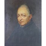 Father Paulus Oliva, a reproduction portrait oil on canvas, unsigned, in a gilt frame, 68 x 58cm