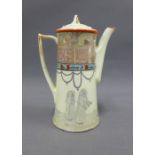 Royal Doutlon 'Jackdaw of Rheims' series ware coffee pot, with printed factory marks, 20cm