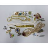 A collection of vintage and later costume jewellery (a lot)