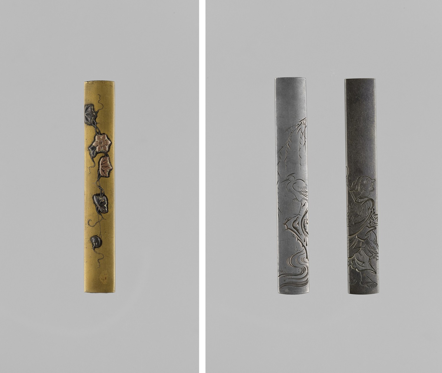 TWO YOKOYA SCHOOL SILVER KOZUKA AND ONE SENTOKU KOZUKA