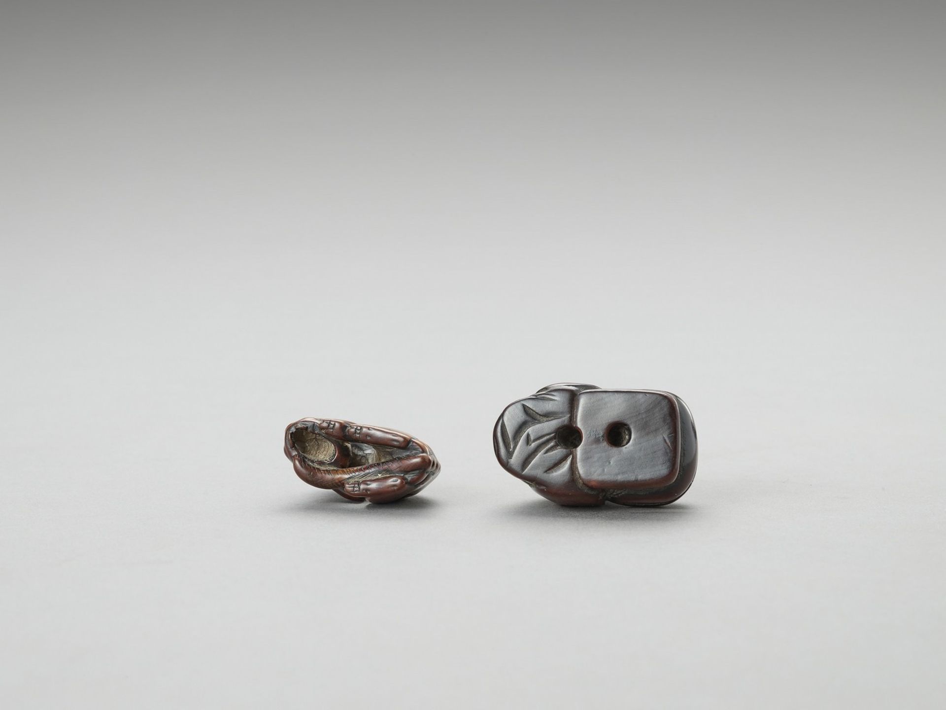 TWO WOOD NETSUKE - Image 5 of 5