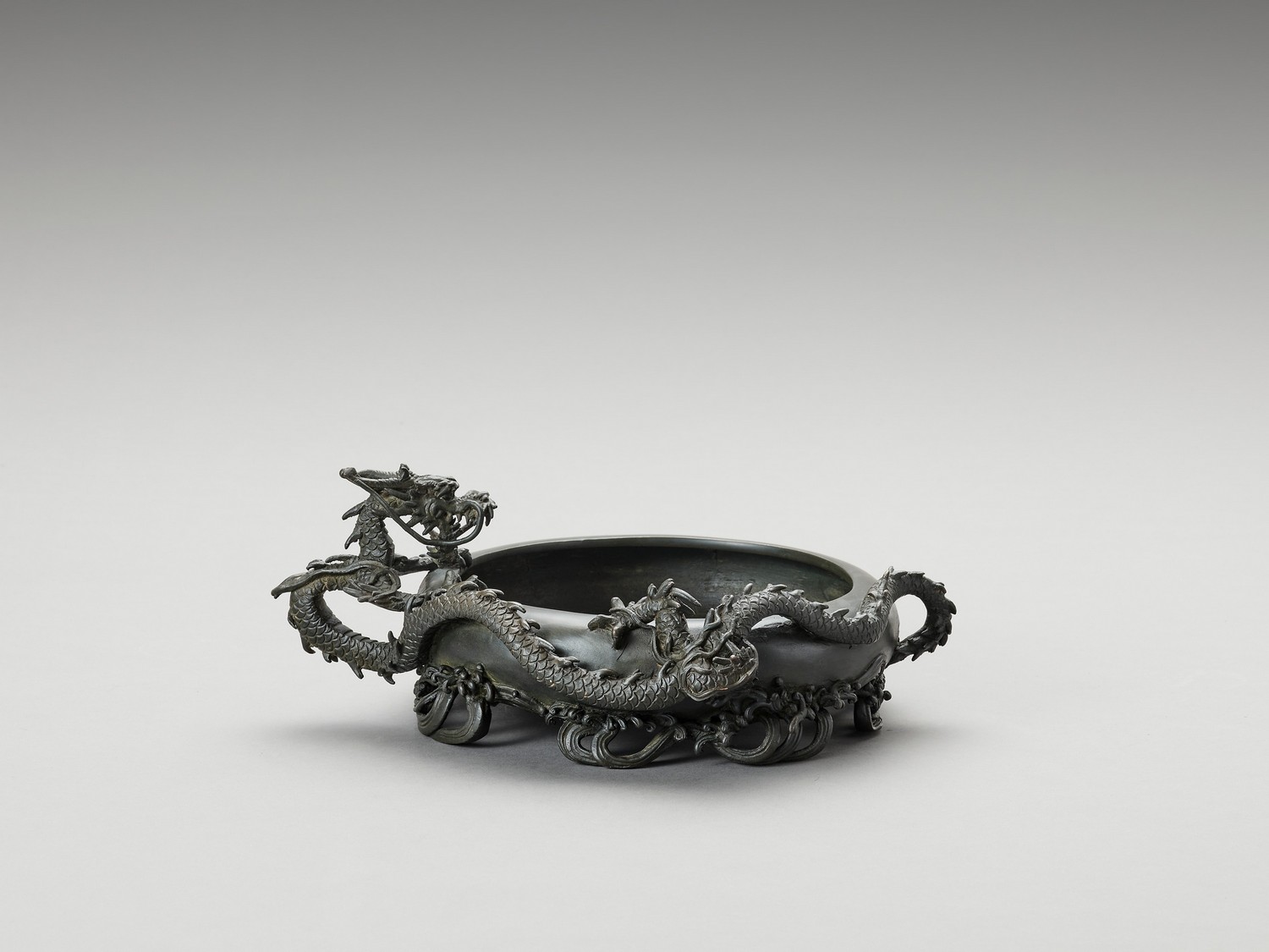 NOGAWA: A RARE BRONZE ‘DRAGON’ BOWL