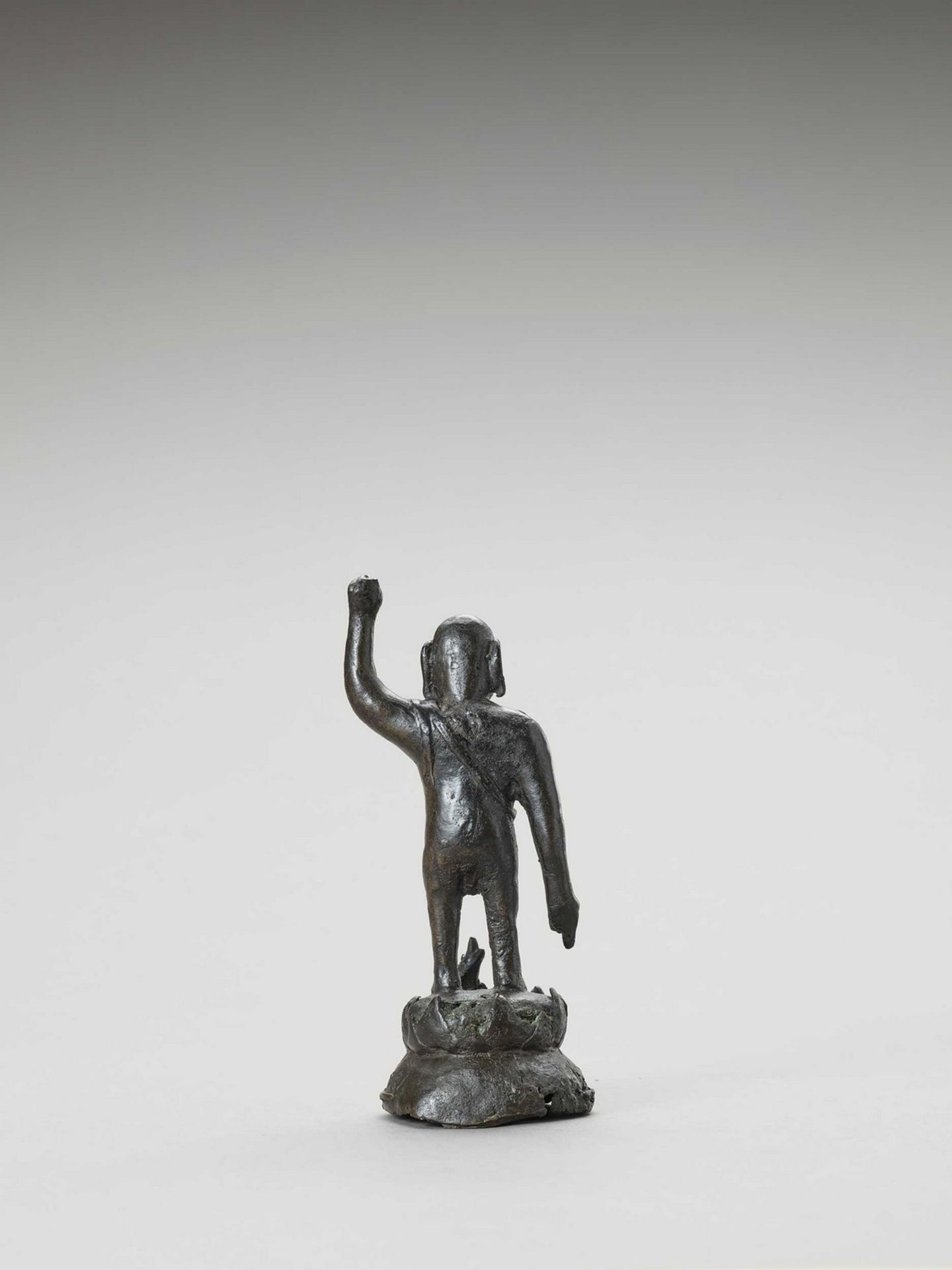 A BRONZE OF BUDDHA AS A CHILD, MING - Image 5 of 6