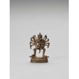 A NEPALESE GILT BRONZE FIGURE OF CHAKRASAMVARA