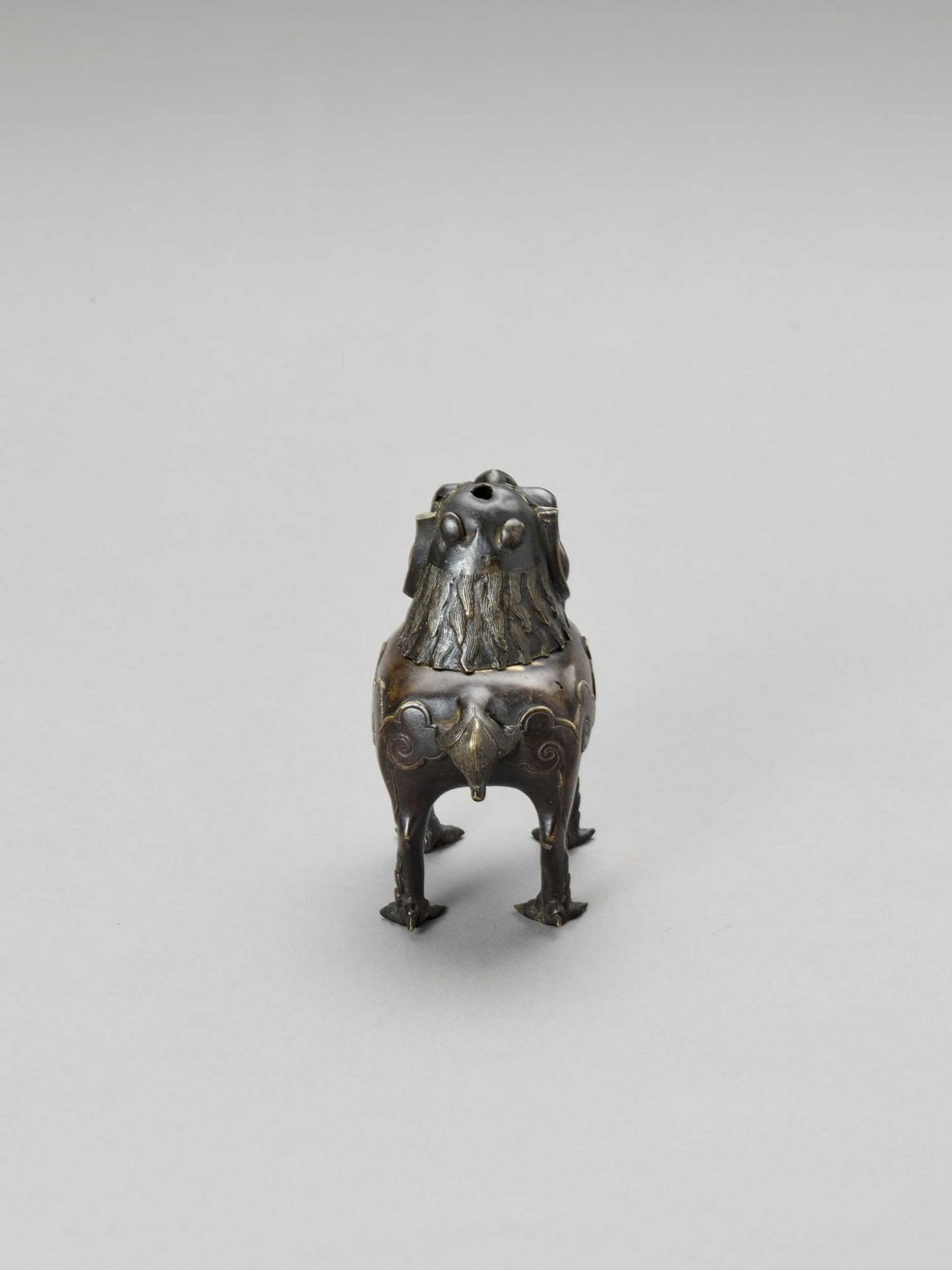 A ‘LUDUAN’ BRONZE CENSER, 17TH CENTURY - Image 5 of 7