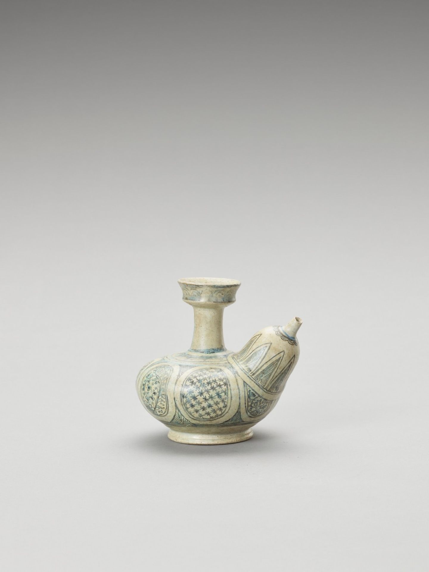 A SAWANKHALOK STONEWARE KENDI, 14TH-15TH CENTURY