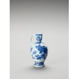 A BLUE AND WHITE PORCELAIN JUG