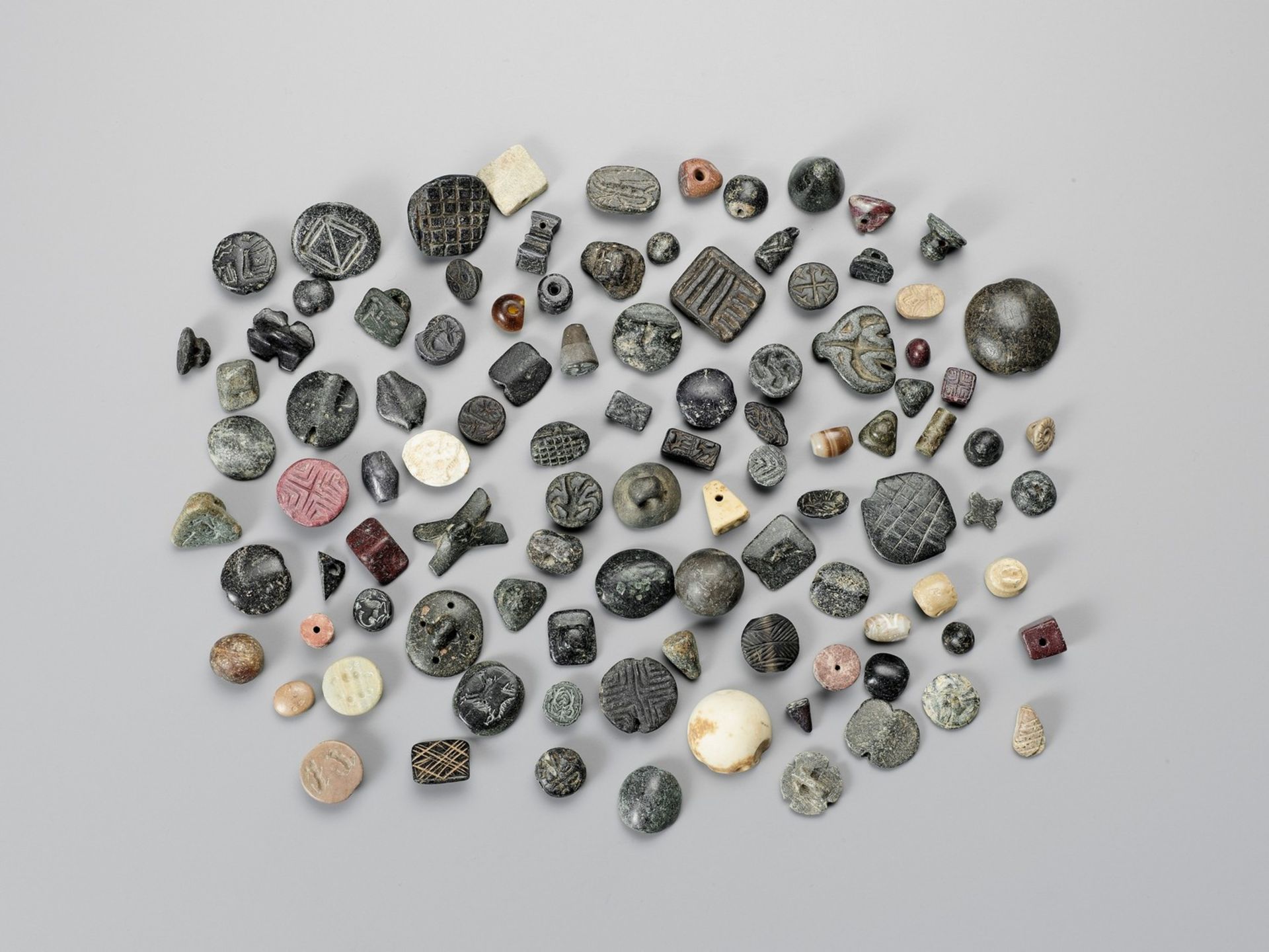 AN AMAZING COLLECTION OF 101!!! NEAR EAST ANCIENT SEALS AND BEADS