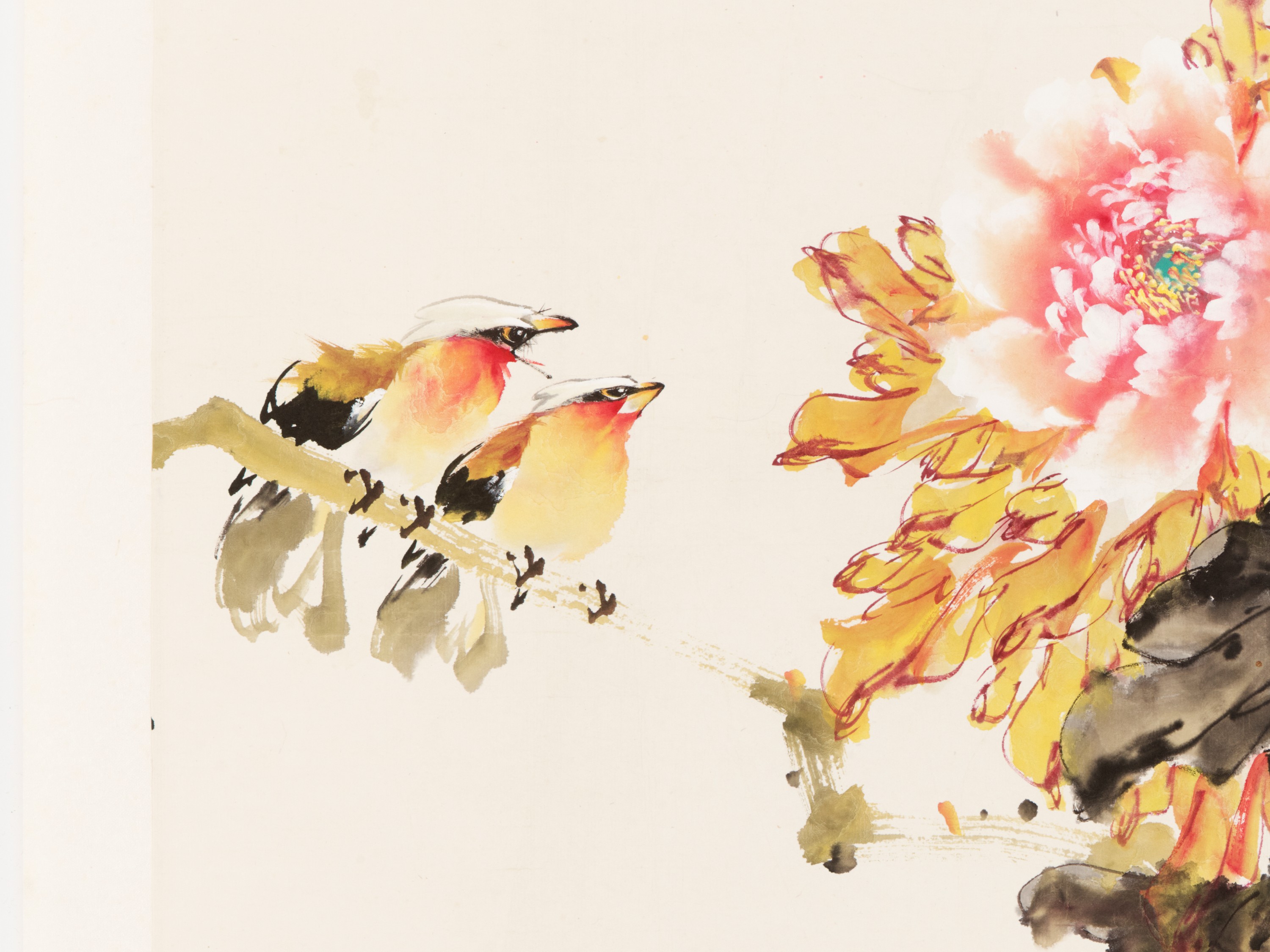 PEONIES AND BIRDS' BY ZHAO SHAO'ANG (1905-1988) - Image 7 of 11