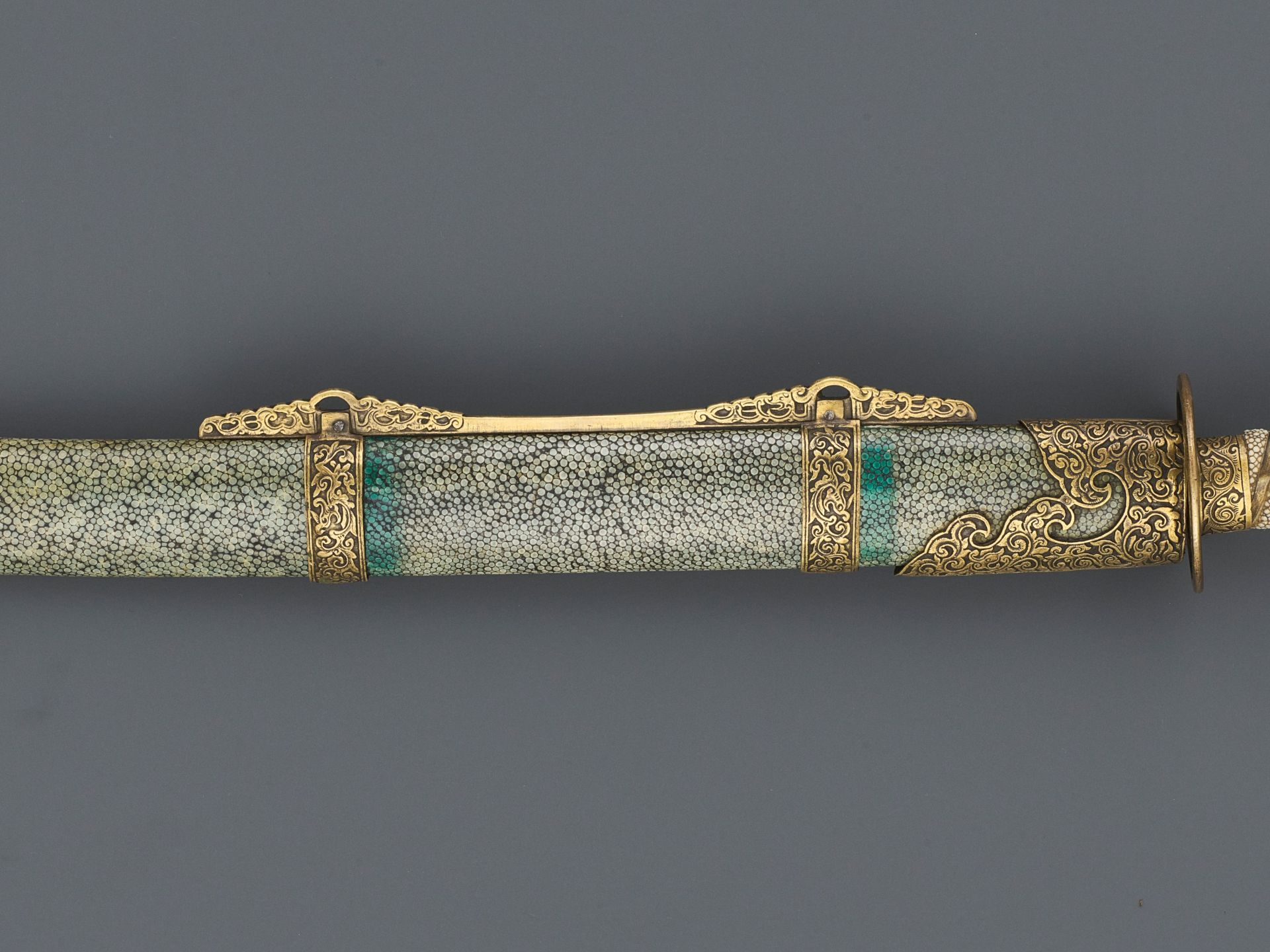 A CEREMONIAL SWORD AND SCABBARD, QING DYNASTY - Image 3 of 7
