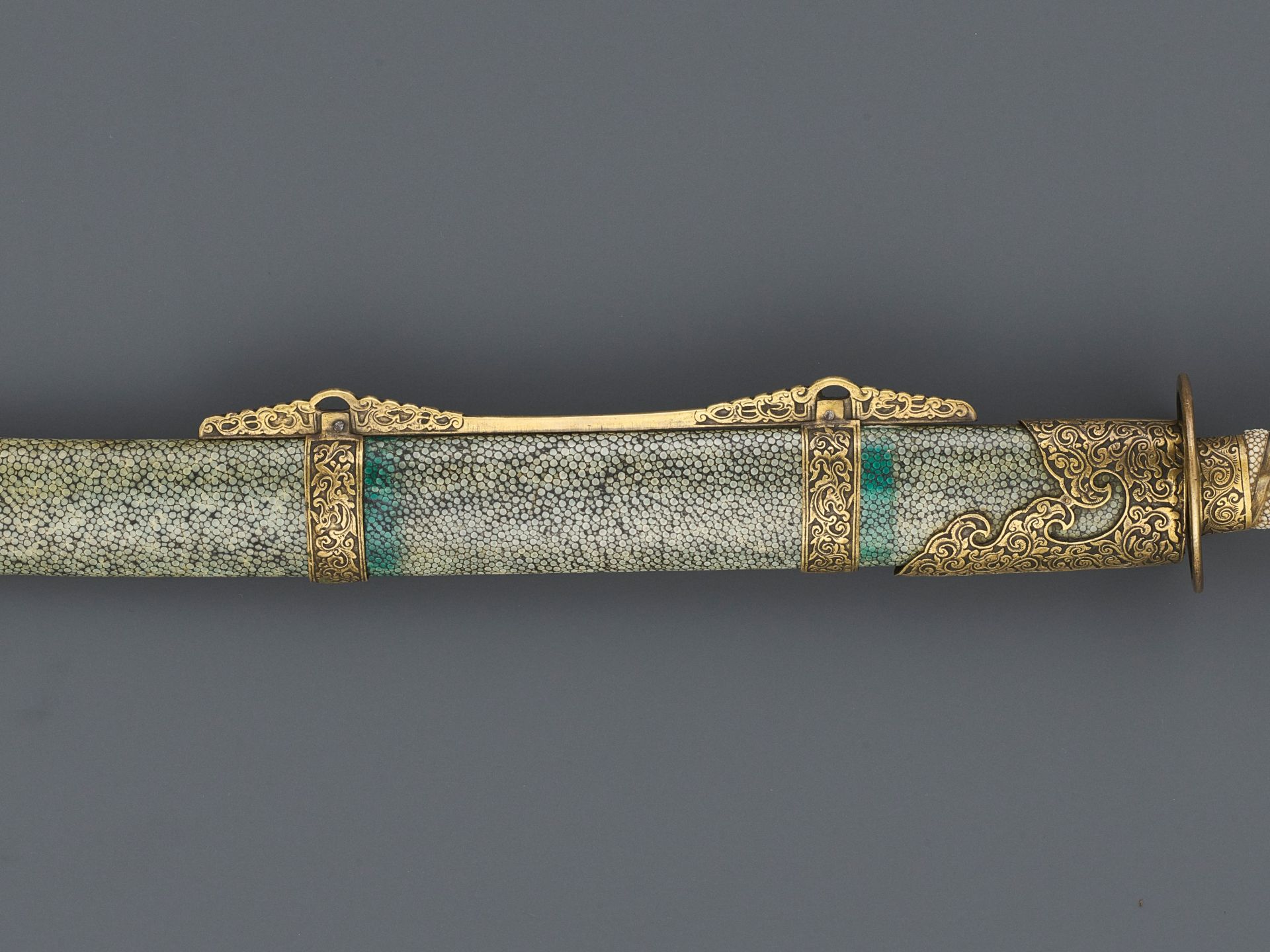 A CEREMONIAL SWORD AND SCABBARD, QING DYNASTY - Bild 3 aus 7