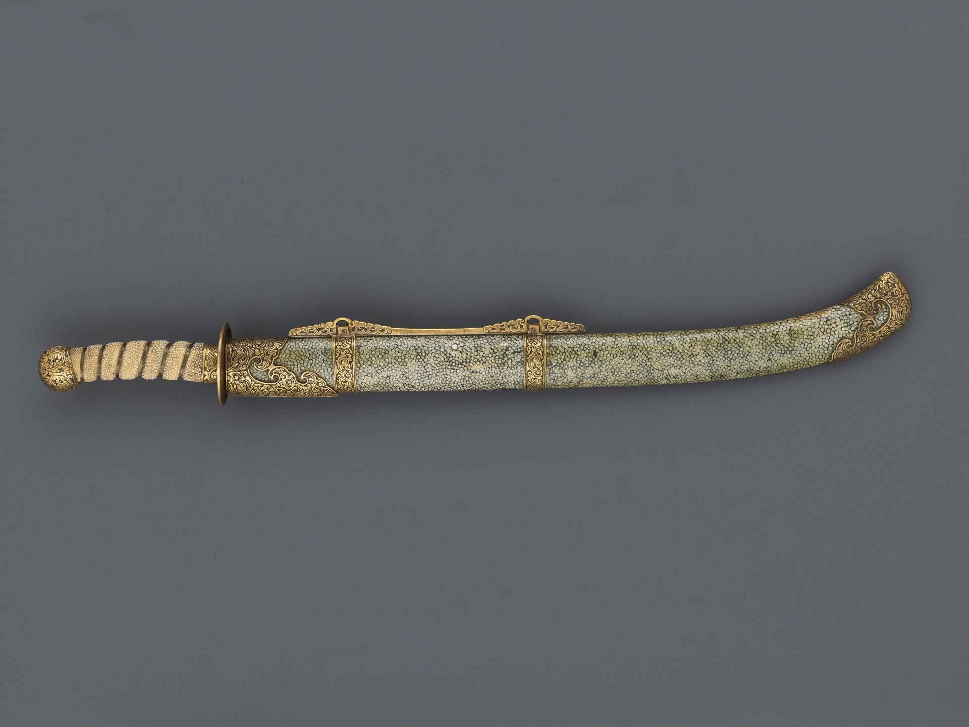 A CEREMONIAL SWORD AND SCABBARD, QING DYNASTY - Bild 6 aus 7