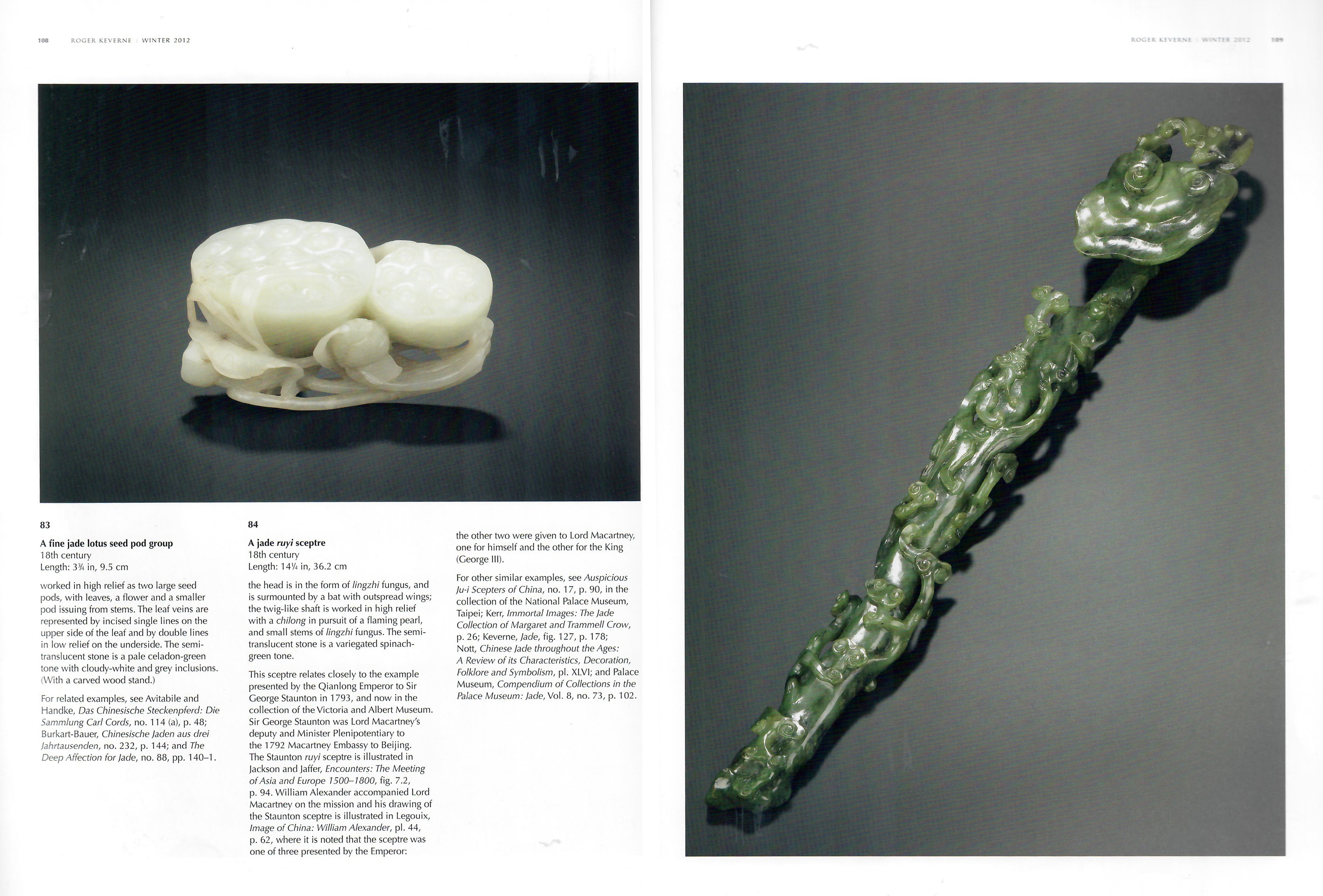 A SPINACH-GREEN JADE RUYI SCEPTER, MID-QING - Image 11 of 15