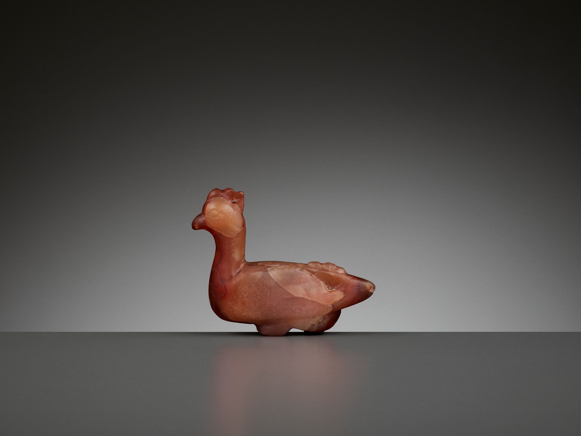 A CARNELIAN 'ROOSTER' PENDANT, 1ST MILLENNIUM AD - Image 2 of 8