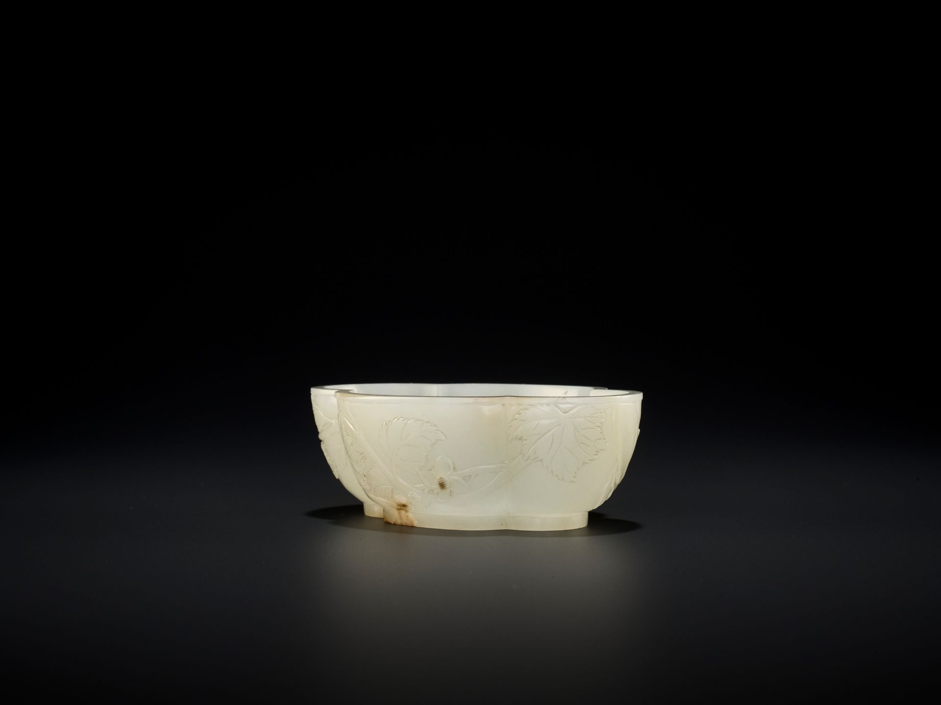 AN IMPERIAL WHITE JADE 'HAITANG' BRUSHWASHER, WITH A POEM BY CHEN YUYI, YONGZHENG MARK AND PERIOD - Bild 12 aus 20