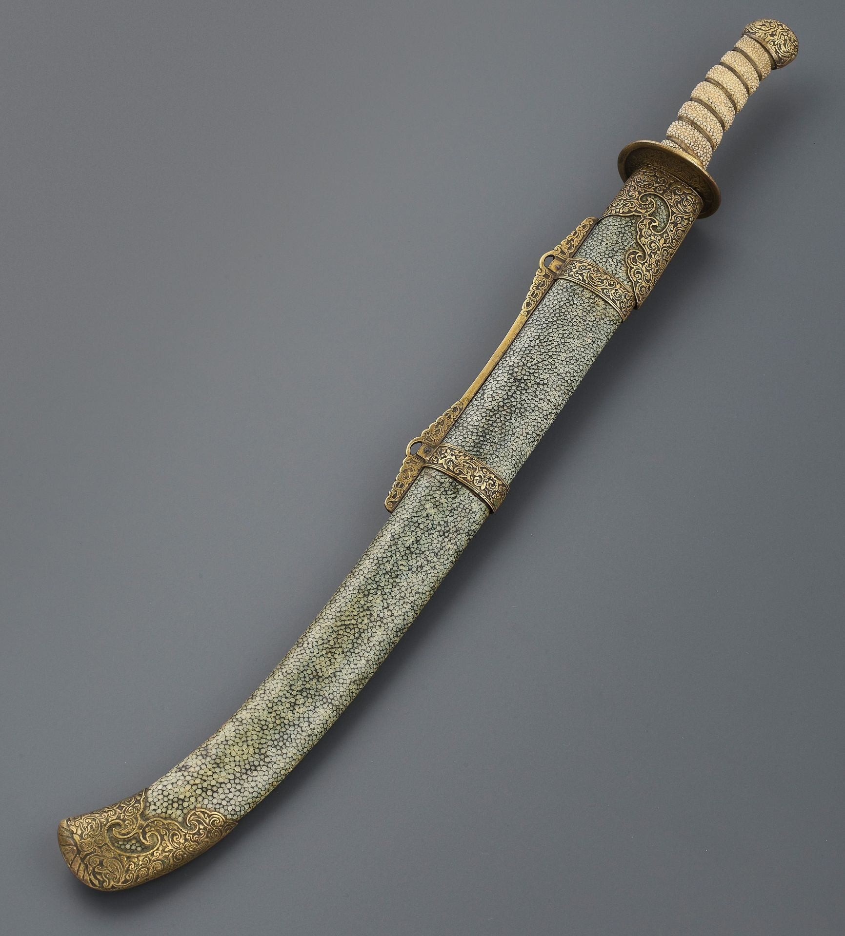 A CEREMONIAL SWORD AND SCABBARD, QING DYNASTY - Image 2 of 7