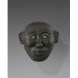 A BRONZE DEATH MASK, SONG TO MING DYNASTY