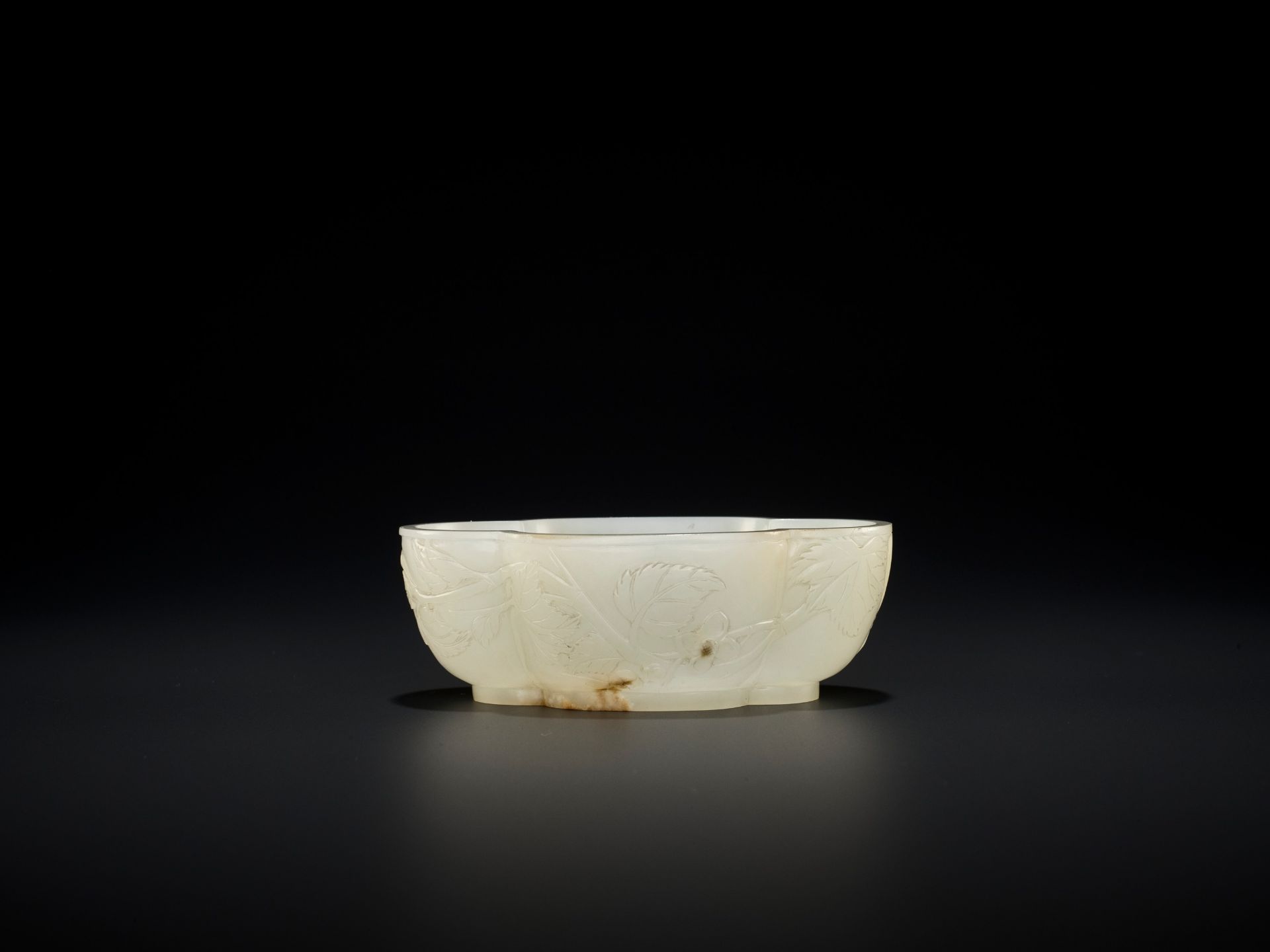 AN IMPERIAL WHITE JADE 'HAITANG' BRUSHWASHER, WITH A POEM BY CHEN YUYI, YONGZHENG MARK AND PERIOD - Bild 3 aus 20