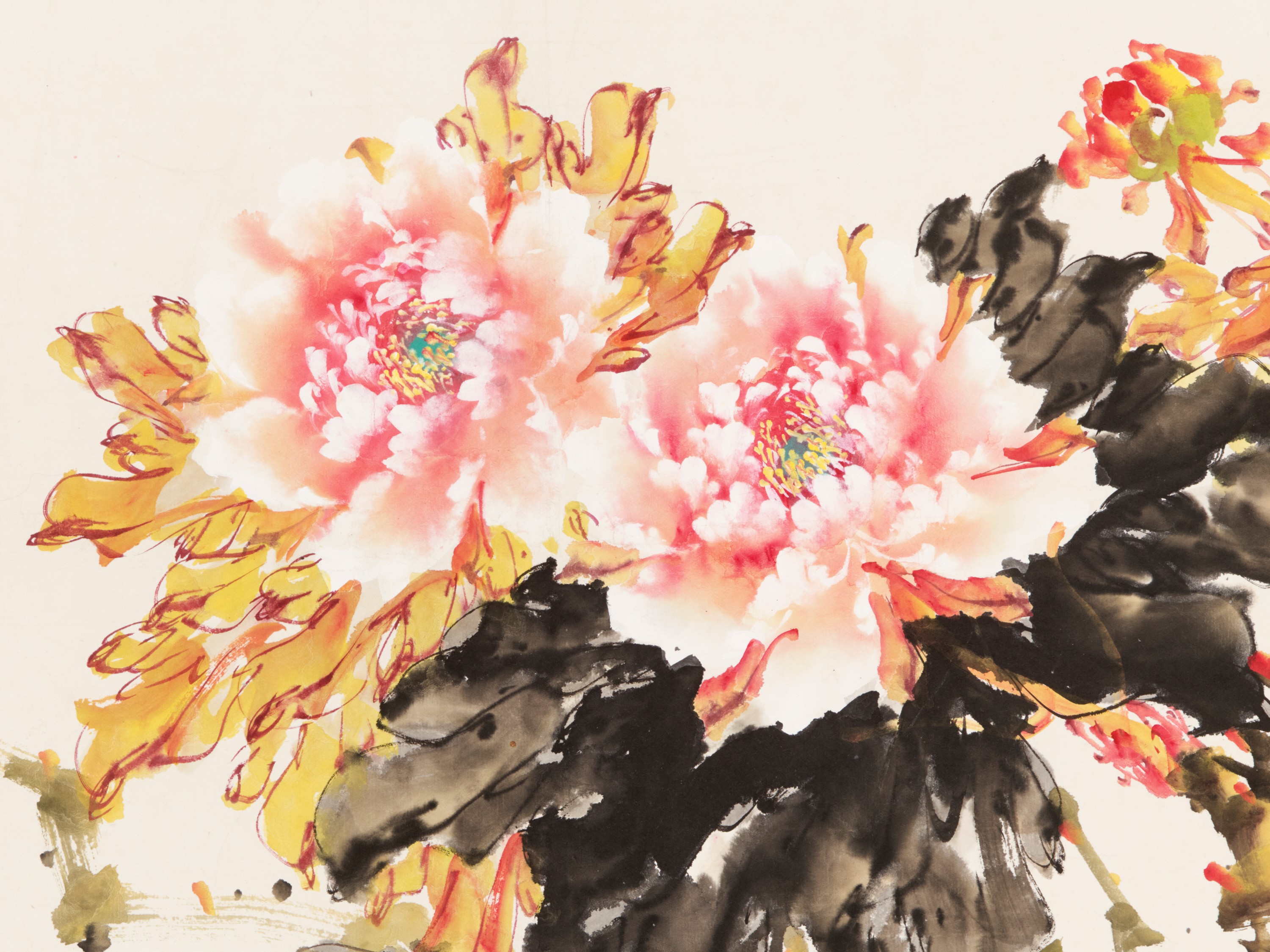 PEONIES AND BIRDS' BY ZHAO SHAO'ANG (1905-1988) - Image 8 of 11