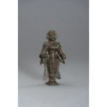 AN 18TH CENTURY INDIAN BRONZE OF A DEVI
