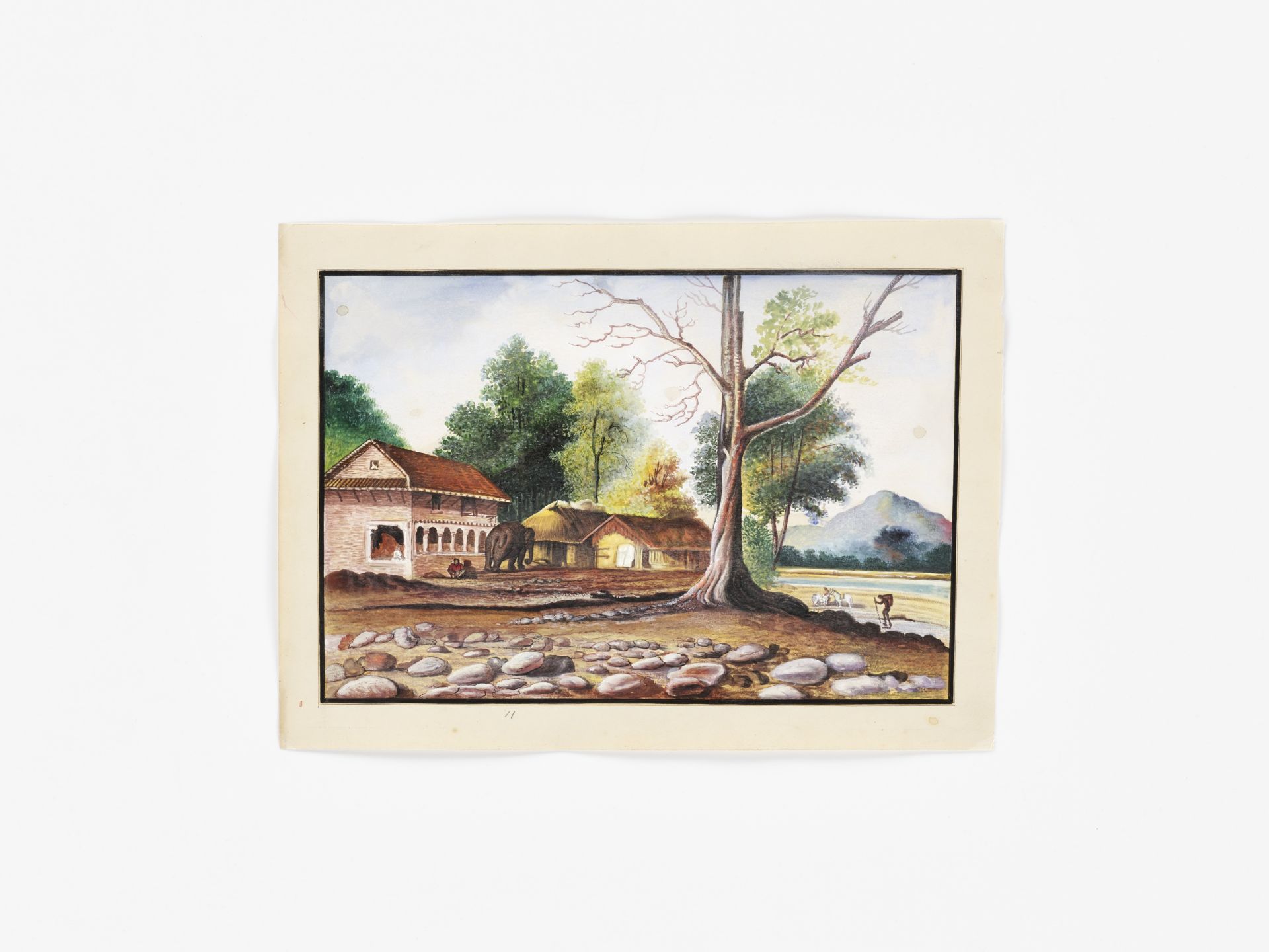 A SET OF 14 INDIAN COMPANY SCHOOL PAINTINGS - Image 14 of 29