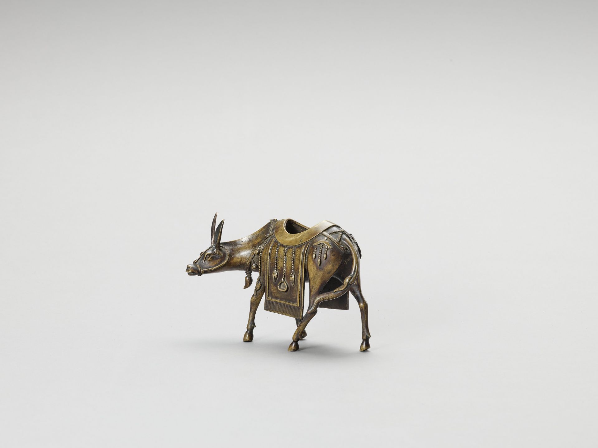 A BRONZE CENSER OF A CAPARISONED MULE - Image 5 of 7