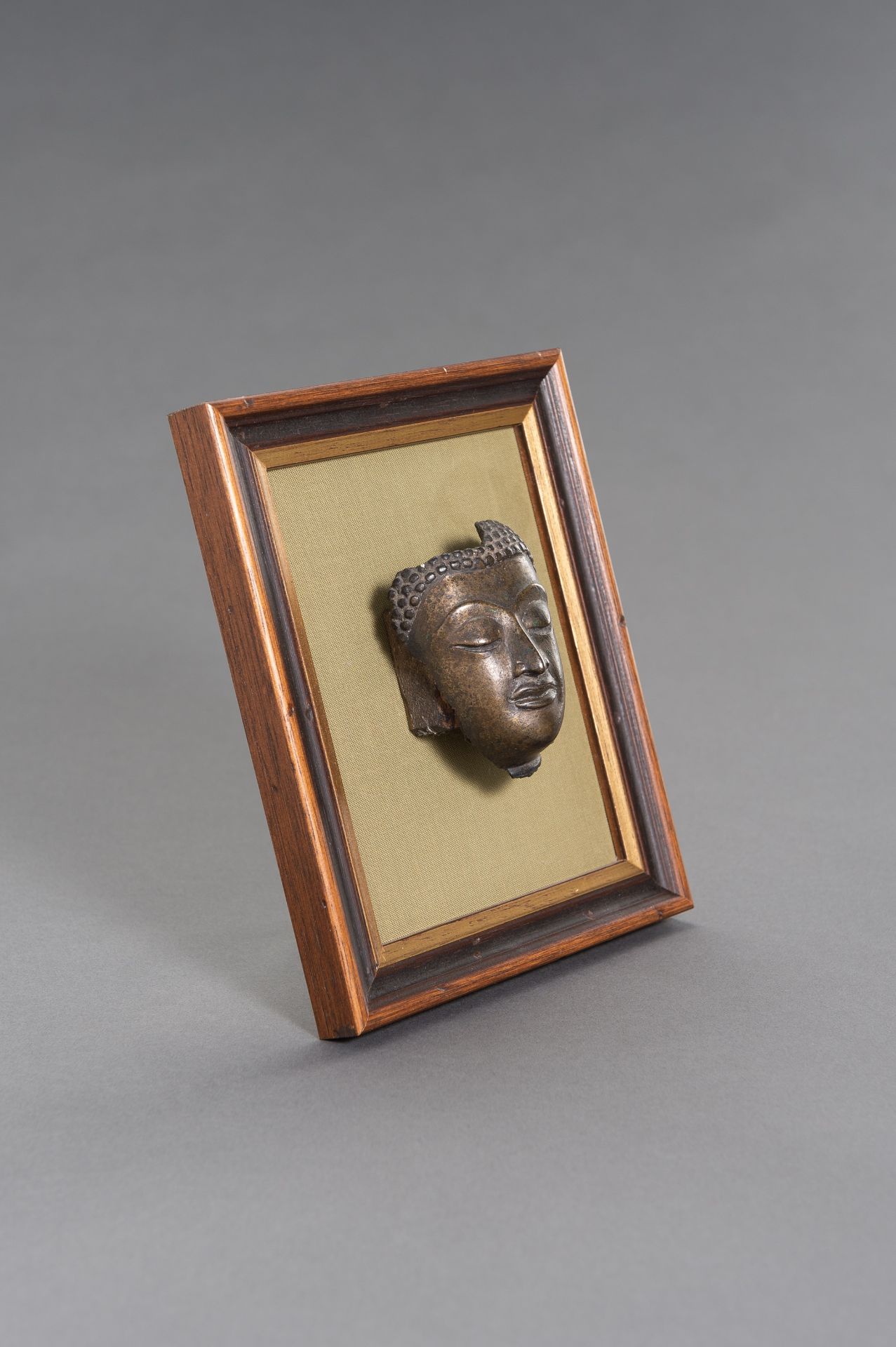 A BRONZE BUDDHA HEAD, SUKHOTHAI - Image 5 of 6