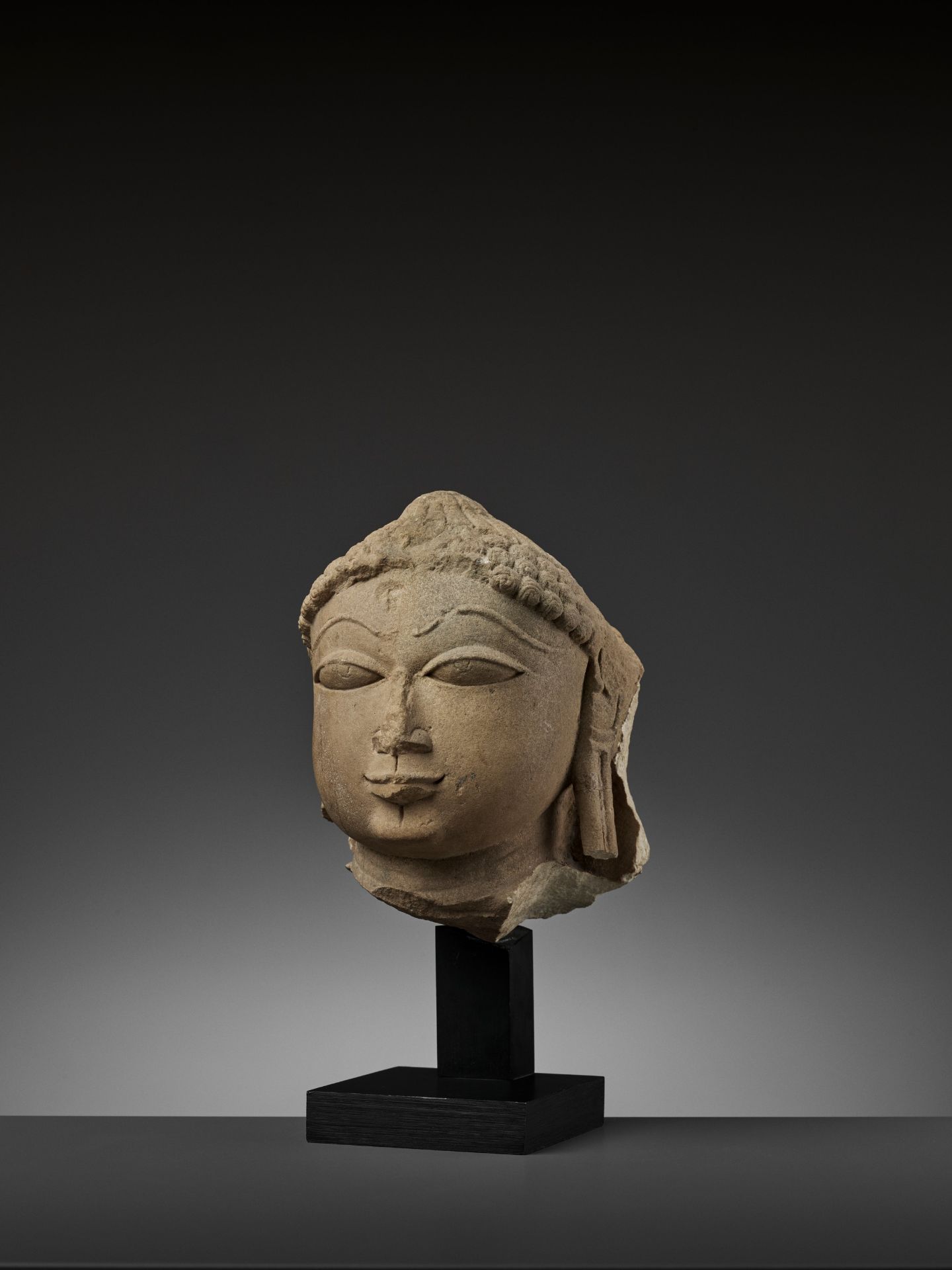 A JAIN SANDSTONE HEAD OF A JINA - Image 11 of 13