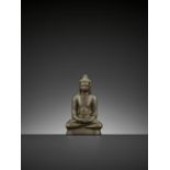 A BRONZE FIGURE OF BUDDHA, MON-DVARAVATI