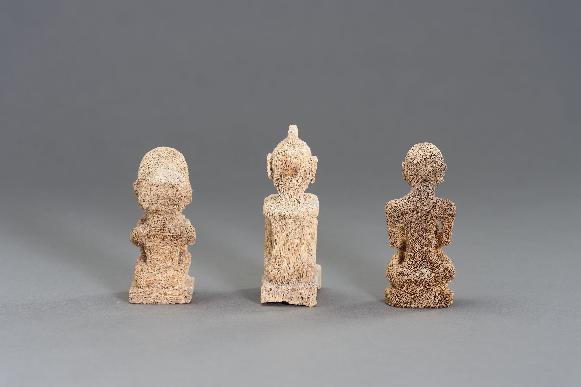 THREE TRIBAL FISHBONE FIGURES - Image 4 of 8