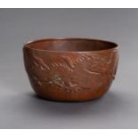 A RITUAL COPPER 'DRAGON' BOWL